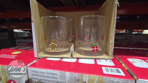 Pandex 14 oz Holiday Icon Glass, 4 Pack