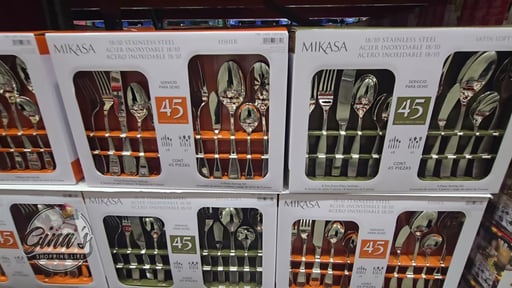 Mikasa Satin Loft 45-Piece Flatware Set, Service for 8