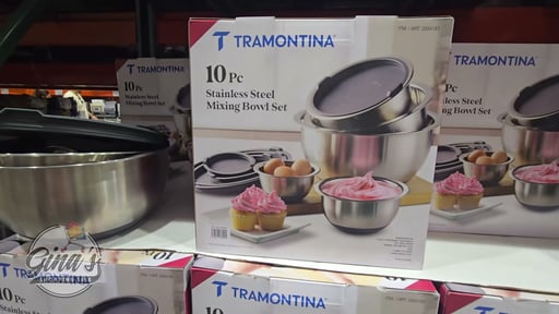 Tramontina 10-Piece Stainless Steel Mixing Bowl Set