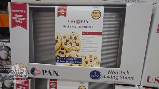 USA Pan Half Sheet Baking Pan, 2-Pack