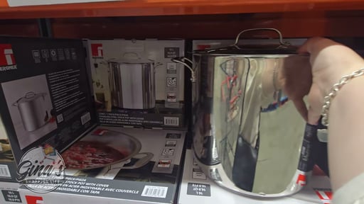 Bergner Stainless Steel 16 Qt Stock Pot