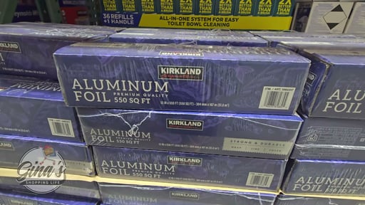 Kirkland Signature Aluminum Foil, 12 in x 550 ft, 550 sq ft