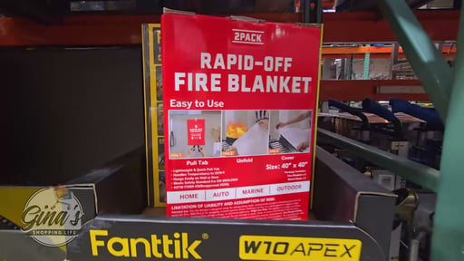 RAPID-OFF Fire Blanket 2-Pack