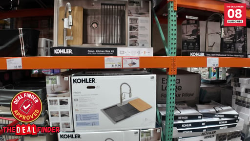 Kohler Provo 33" Dual Mount Single-Bowl Workstation Kitchen Sink Kit