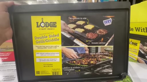 Lodge Seasoned Cast Iron Reversible Grill/Griddle