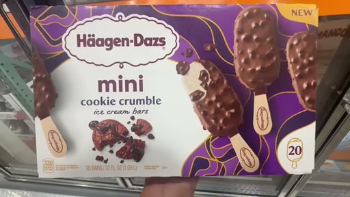 Haagen-Dazs Mini Cookie Crumble Ice Cream Bars