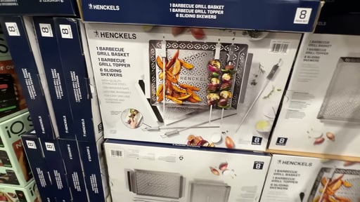Henckels Kabob and Grill Basket Set, 10-Piece