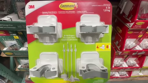 3M Command Broom Gripper 4-Pack