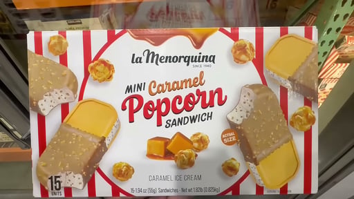 La Menorquina Mini Caramel Popcorn Sandwich