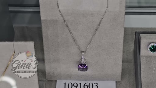 14kt White Gold .10CTW VS2, 1 Diamond and Amethyst Pendant 18"