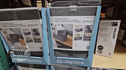Allspace Collapsible Fabric 3-Pack Storage Bins
