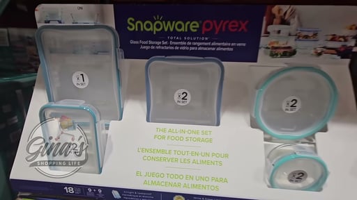 Snapware 18-Piece Pyrex Glass Food Storage Set