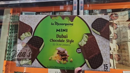 La Menorquina Dubai Ice Cream Sandwiches 15 CT
