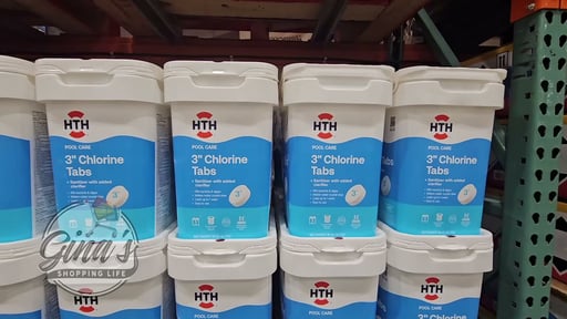 HTH 3" Chlorine Tablets for Pool Sanitization 40 Pounds