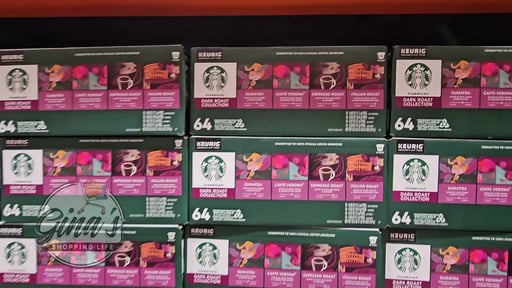 Starbucks Dark Roasts Variety Pack K-Cup Pod, 64-Count