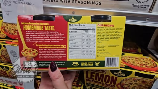 Boulder Organic Lemon Chicken & Orzo 2/24 oz