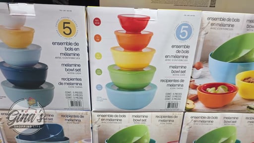 Pandex 5-Piece Melamine Mixing Bowl Set with Lids