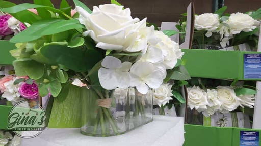 Nearly Natural Faux 10" Mixed Rose & Hydrangea Arrangement