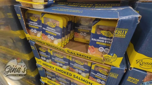 Honey Smoked Fish Co. Salmon Stackers, Original - 4 Pack, 3 oz Each