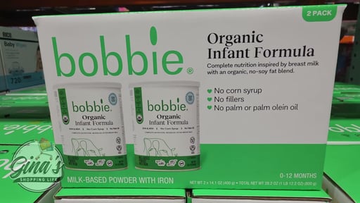 Bobbie Organic Infant Formula 14.1 oz, 2-Pack
