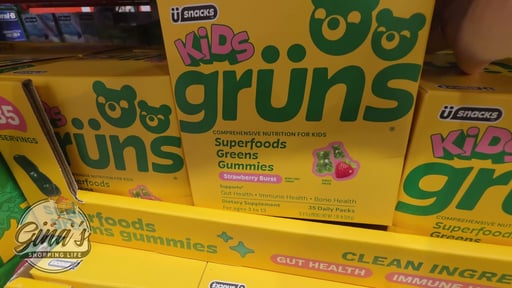 Grüns Kids Superfoods Greens Gummies, 35 Daily Packs