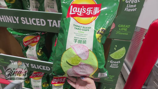 Lay's Taro Lime Flavored Thinly Sliced Chips, 16.93 oz