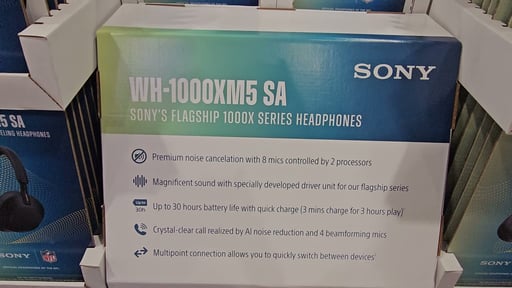 Sony WH-1000XM5 Wireless Noise-Cancelling Over-the-Ear Headphones with Soft Case