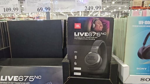 JBL Live 675NC Wireless On-Ear Headphones