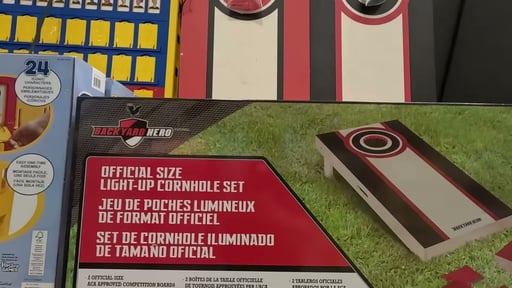 MD Sports Cornhole Set with LED Lights