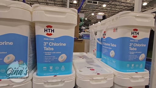HTH 3" Chlorine Tablets for Pool Sanitization 40 Pounds