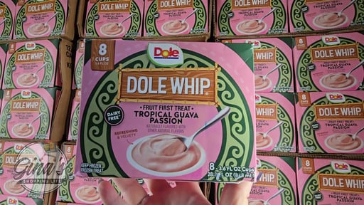 Dole Whip Tropical Guava Passion Frozen Cups, 8 x 3.6 FL OZ