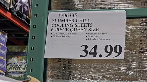 Slumber Chill Cooling Sheets 6-Piece Queen Size