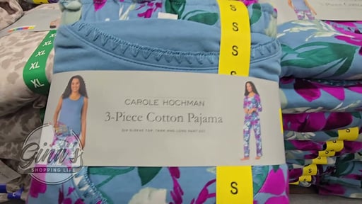 Carole Hochman Midnight Women's Cotton 3-Piece PJ Set