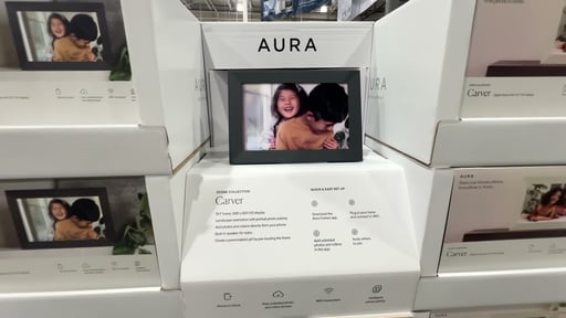 Carver Stone Collection by Aura WiFi Photo Frame