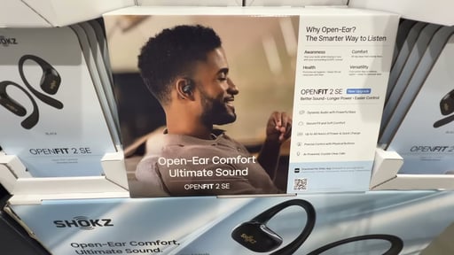 Shokz OpenFit 2 SE Open-Ear True Wireless Earbuds - Black