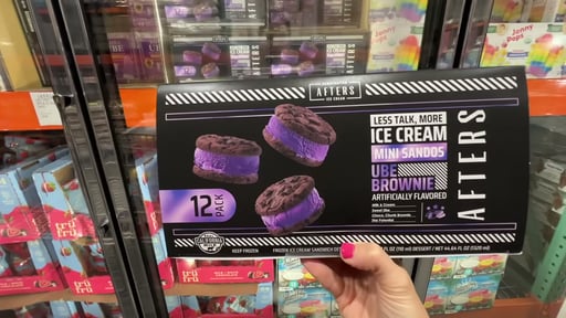 Afters Ice Cream Ube Brownie Mini Sando (12 Count)