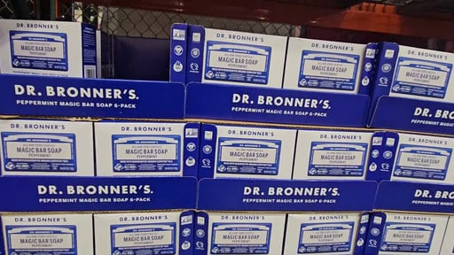 Dr. Bronner's Peppermint Bar Soap 6/5oz Bars
