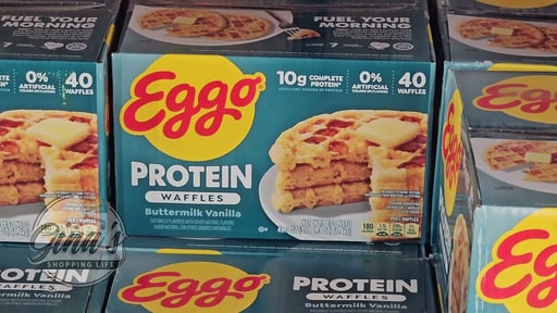Eggo Protein Buttermilk Vanilla Waffles 40 CT