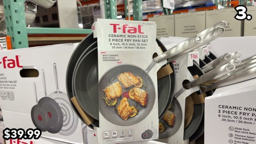 T-fal Ceramic Non-Stick Fry Pans 3-Piece