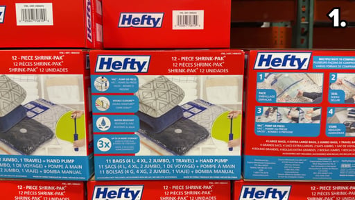 Hefty 12 Piece Shrink-Pak Combo