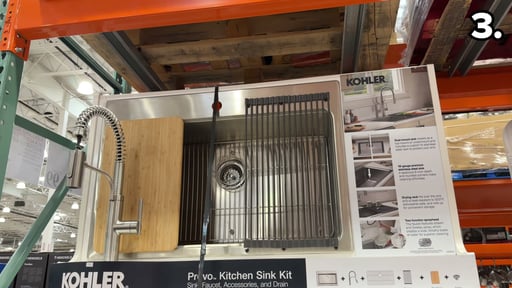 Kohler Provo 33" Dual Mount Single-Bowl Workstation Kitchen Sink Kit