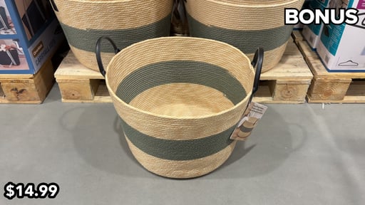 Faux Wicker Basket