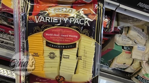Cello Cracker Cut Sliced Cheese Tray Variety 32 oz