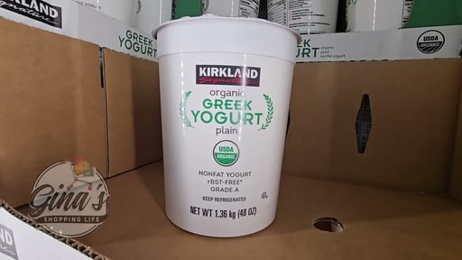 Kirkland Signature Organic Greek Yogurt 48 oz (3 lbs)