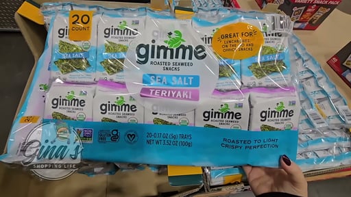 Gimme Organic Roasted Seaweed Snacks Varieties 20 Count