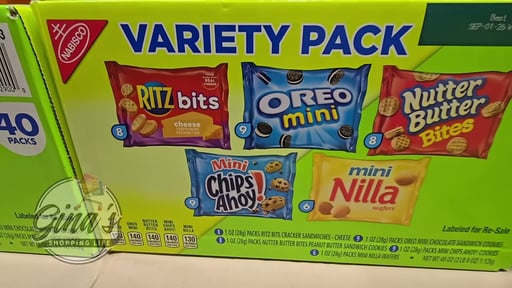 Nabisco Cookie & Cracker Variety Pack 40 Count