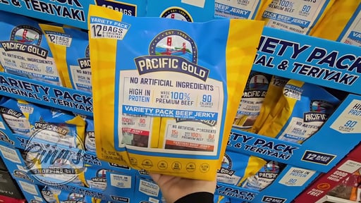 Pacific Gold Beef Jerky Variety Pack 12 Count