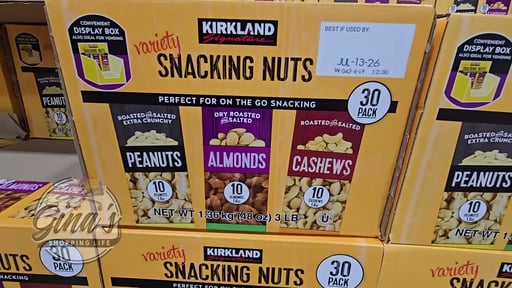 Kirkland Signature Snacking Nuts Variety Pack 30 Count