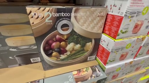 MIU 10 Inch 2-Tier Bamboo Steamer