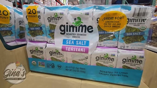 gimMe Organic Seaweed Variety Snack, 20 Pack, 0.17 oz Each